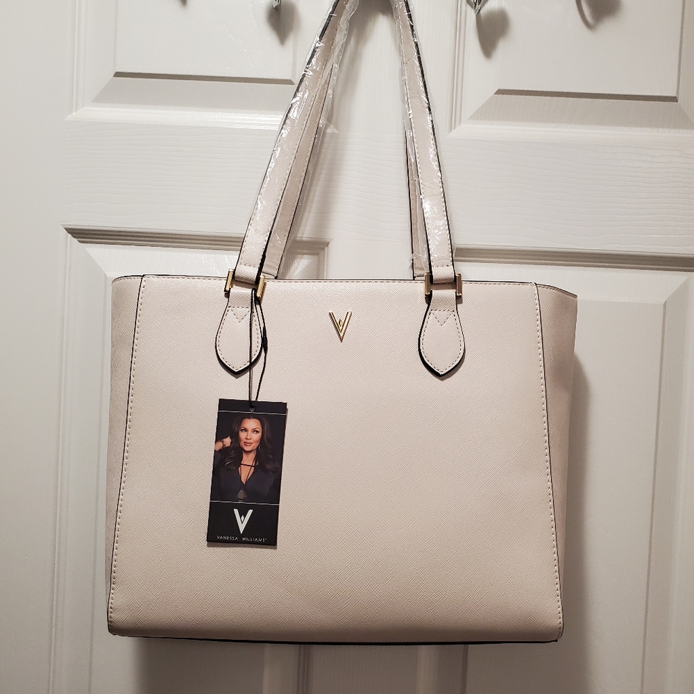 Brand New Vanessa Williams off white tote bag.